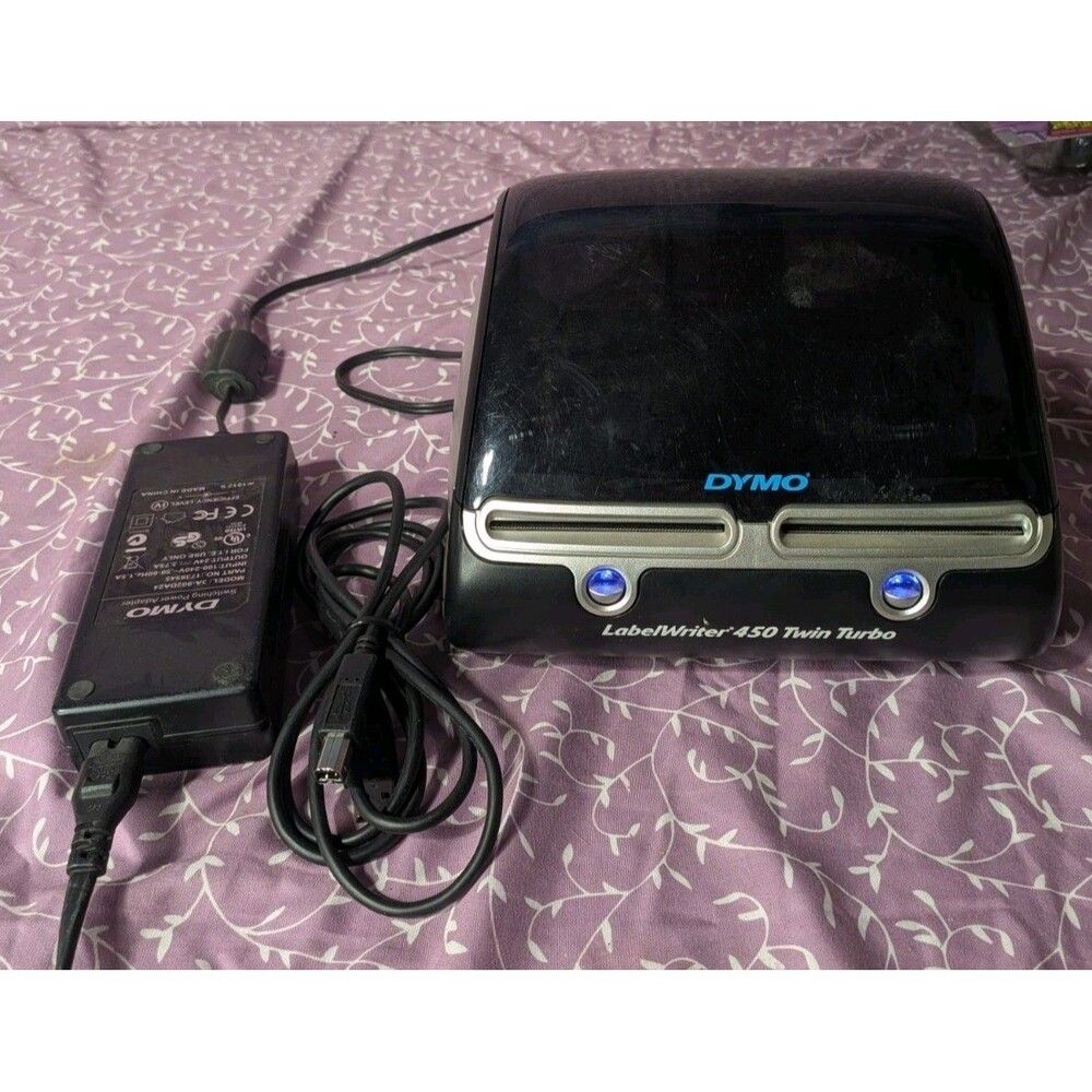 DYMO LabelWriter 450 Twin Turbo Thermal Label Printer 1750160 with Cables
